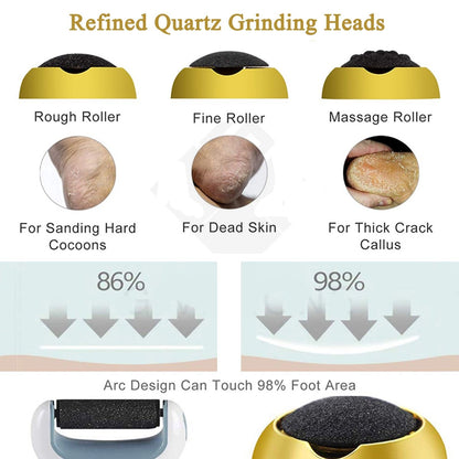 Electric Foot Grinder Vacuum Foot Grinding Machine Exfoliating Dead Skin Callus Remover Foot Care